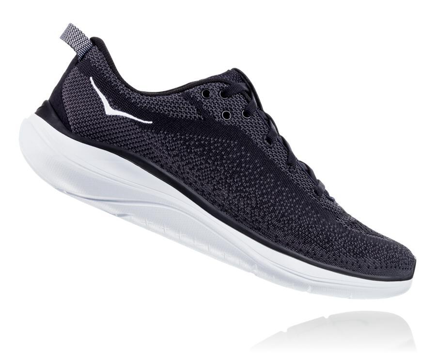 Hoka One One Hardloopschoenen Dames - Hupana Flow - Zwart/Wit - AI2176354